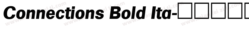 Connections Bold Ita字体转换